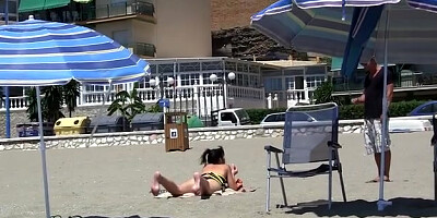 Nasty slim brunette goes for risky pickup fuck