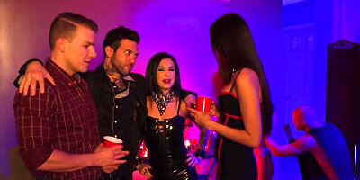 Joanna Angel finds handsome fucker Small Hands at the party