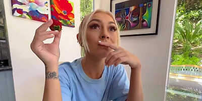 Lucky lad has a POV threesome with Sky Pierce and Chloe Temple