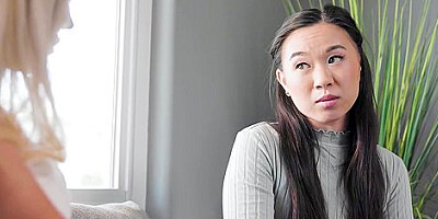 Korean Teen 18+ Babysitter Lesbian Sex With Milf Wife - Kimmy Kimm And Spencer Scott