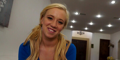 Teen bitch Bailey Brooke gives a blowjob and gets fucked by her stepdad