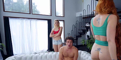 Cutie Chloe Cherry share her bf with horny milf Lauren Phillips