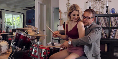 Abby Adams banged by nerdy guy in various positions