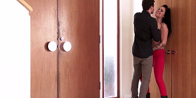 Sexy Karmen Karma gets fucked hard while standing