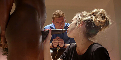 Aiden Ashley and Scarlit Scandal take cum on their slutty faces