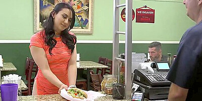 Flexible Passionate Lovemaking In Deli Toilet - Mandy Muse