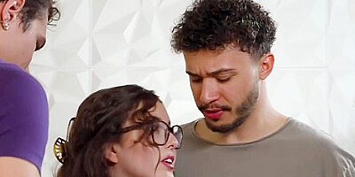 Leana Lovings In Sexy Big Ass Teen 18+ Double Teamed After Gave A Perfect Blowjob