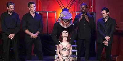 Tiny Goth Babe Gets All Of Her Holes Filled With Giant Cocks