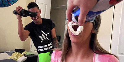 Layla London getting double penetrated by her bf & his buddy for bday