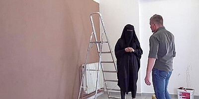 Muslim Girl Shags With Lazy Big-dicked Painter