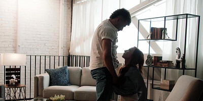 Sophia Locke gets eaten out and screwed in the living room