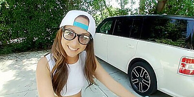 Sensual Brunette Teen 18+ Remi Lacroix Rides On A Big Black Cock