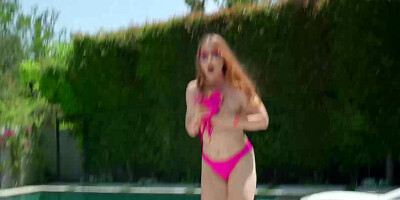 Red-headed Arietta Adams getting fucked by pervy stepbro