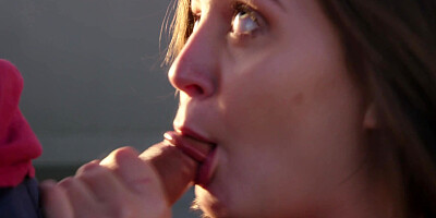 Jojo Kiss sucks and rides hard knob with vigorous energy