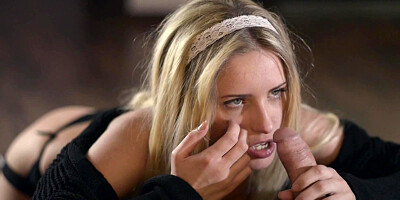 Blonde slut with long legs got nailed