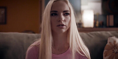 Threesome with blonde teen satisfies men's urges