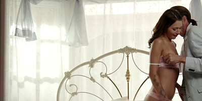 Steve Holmes strips Mia Kay and fucks her to the balls