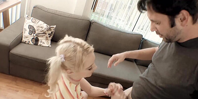 Mature guys team up to double penetrate attractive blonde