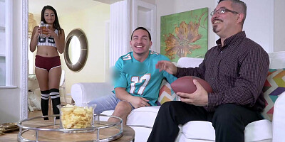 Vienna Black sucks & rides her stepbro & gets busted