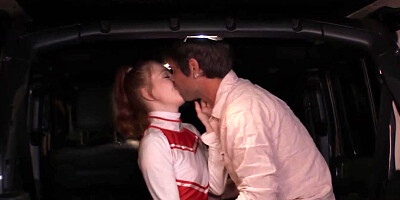 Redhead cheerleader Madi Collins gets fucked good and proper