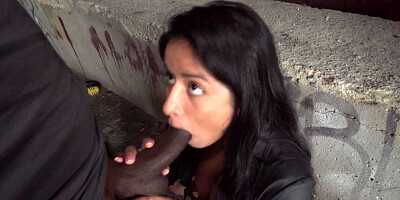 Amy Amor sucks BBC and gets fucked with her panties on