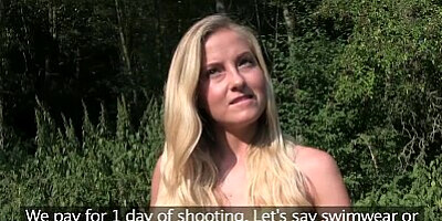 PublicAgent Beautiful blonde with tiny pussy love a big cock