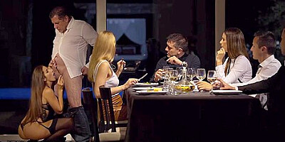Clea Gaultier In Anal Temptation During A Swinger Dinner With