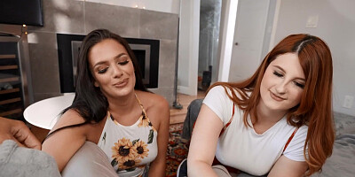 Sweet Alice Visby and Bess Breast have sex with a neighbor