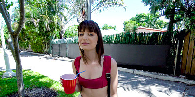 Nala Nova teases the camera with her pink pussy before getting laid