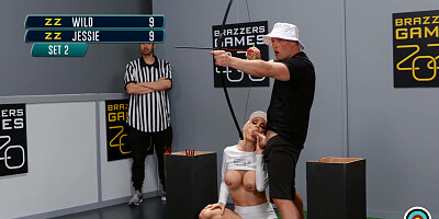 Professional athlete Sarah Jessie has anal workout