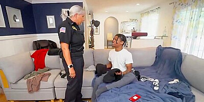 Slutty Blonde Police Lady Is Having Hardcore Sex With A