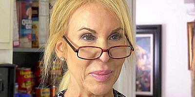 Dirty Granny Fucks In The Kitchen With Erica Lauren