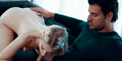 Pretty teen Chloe Cherry takes dick in her hairy cunt