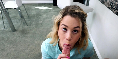 Ashley Alexander blows and rides long prick with an extra passion
