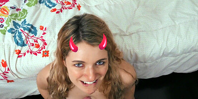 Abby Adams rides thick throbbing cock after receiving oral