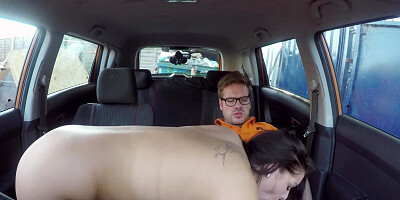 Bosomed whore Anissa Jolie seduced her driving instructor