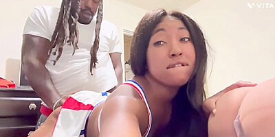 Ebony Babe Fijii Get Her Tight Butthole Destroyed By Random Fan