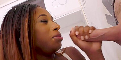 Ebony Girl Wont Be Fooled, Just Gagged!