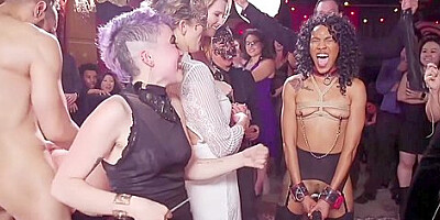 Slave Fucked In Bondage At Swinger Orgy Party