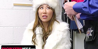 Super Hot Chinese Pornstar Nicole Doshi Gets A Cavity Search While Christmas Shopping
