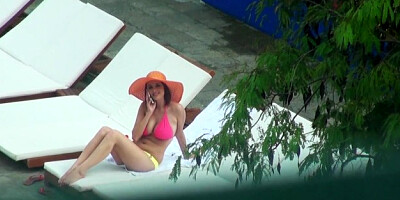 Stunning brunette with a perfect pair of natural-tits tries anal