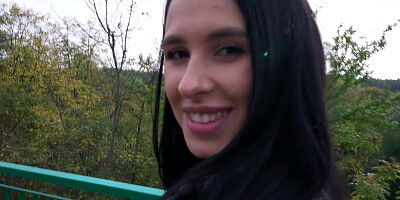 Alyssa Bounty blowjob in the park and anal sex