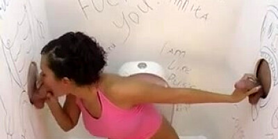 Gloryhole in club. f70