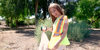 Horny girl is fucked in face and cunt by a horny stallions