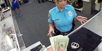Sexy and beautiful Police officer get her big booty banged