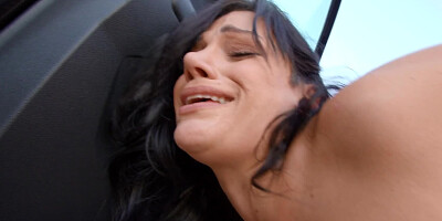 Sublime brunette babe Mona Azar getting fucked from behind