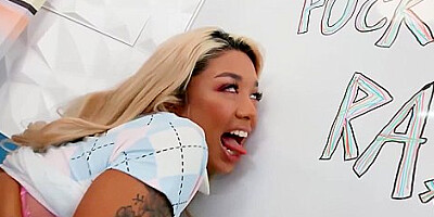Professor Mick Meets & Fucks Gorgeous Ra Gia Dibella Against The Whiteboard