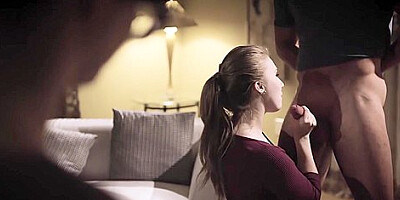 Sinful Fucks A Guy While His Wife Watches Them - Lena Paul