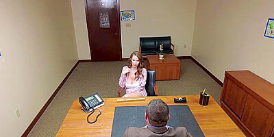 Big Tit Wife On The Phone While Riding The Principals Dick