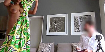 Hot African Model Gets Hardcore Anal Fucked On Her First Audition